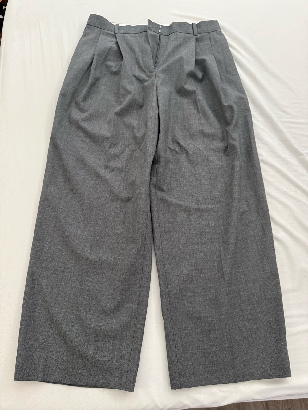 NWT COS Classic Wide-Leg Gray Women’s Dress Pants Size 12
